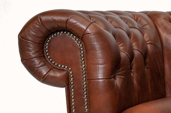 Chesterfield Dvosjed First Class Leather | 2-sjedišta | Cloudy Brown Old