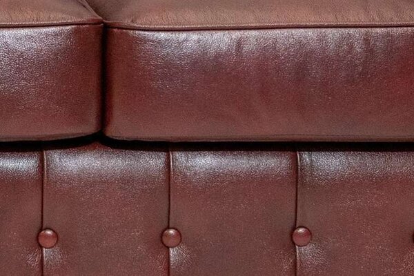 Chesterfield Garnitura Class Leather | 6-sjedišta | Cloudy Red