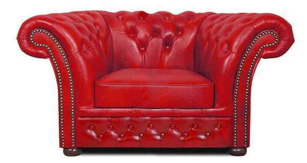 Chesterfield Fotelja Winfield Basic Luxe Leather | 1-sjedište | Red