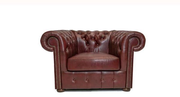 Chesterfield Fotelja Class Leather | 1-sjedište | Cloudy Red