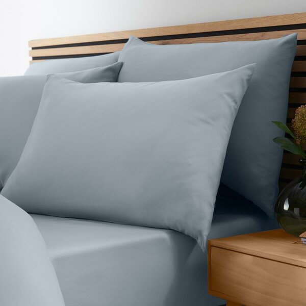 Prljavo plava plahta s gumom 90x190 cm So Soft Non-Iron – Catherine Lansfield