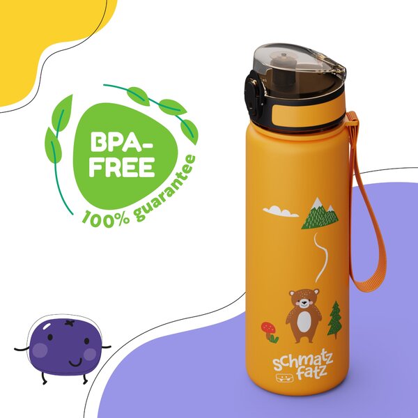 Klarstein Schmatzfatz, boca za piće, boca za sport, 500 ml, 24 cm, tritan