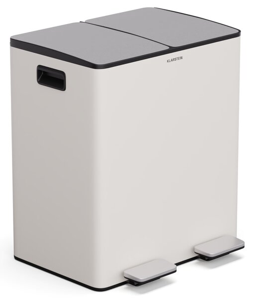 Klarstein EcoVista, kanta za smeće s komposterom, 40 l + 3 l/kanta + komposter, Soft-Close