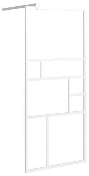 Pregrada za tuš 80 x 195 cm sa staklom ESG bijela - Bijela 80 x 195 cm