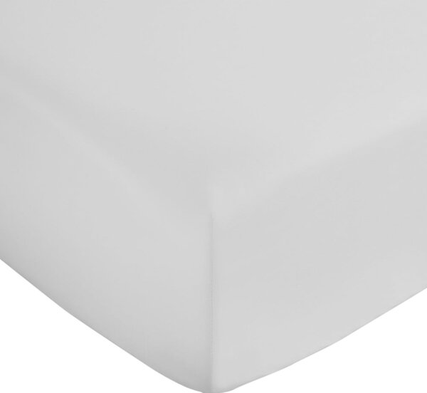 Bijela plahta s gumom od pamučnog satena 185x200 cm Cotton Sateen – Bianca