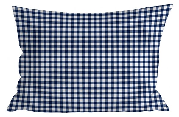 Jastučnica od mikrovlakana NAVY GINGHAM 70x90 cm, plavo-bijela