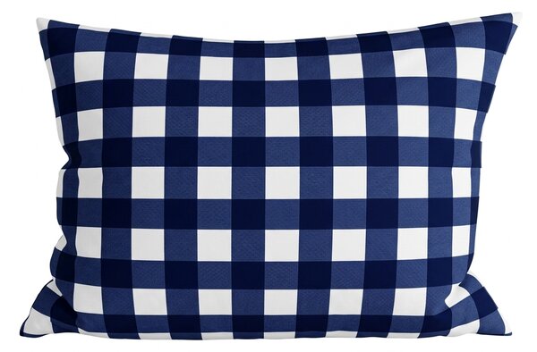 Jastučnica od mikrovlakana NAVY GINGHAM 70x90 cm, plavo-bijela