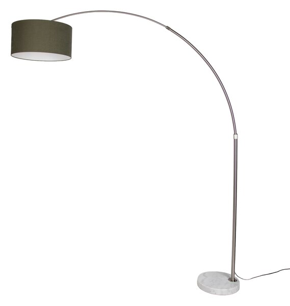 Čelična podna svjetiljka s tamnozelenim sjenilom 50 cm - XXL