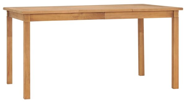 VidaXL Vrtni blagovaonski stol 150 x 90 x 75 cm od masivne tikovine