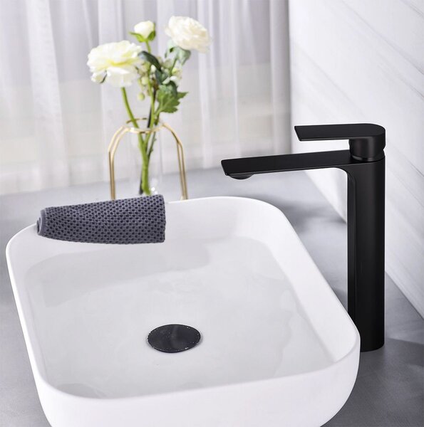 Rea Urban Black Visoka slavina za umivaonik