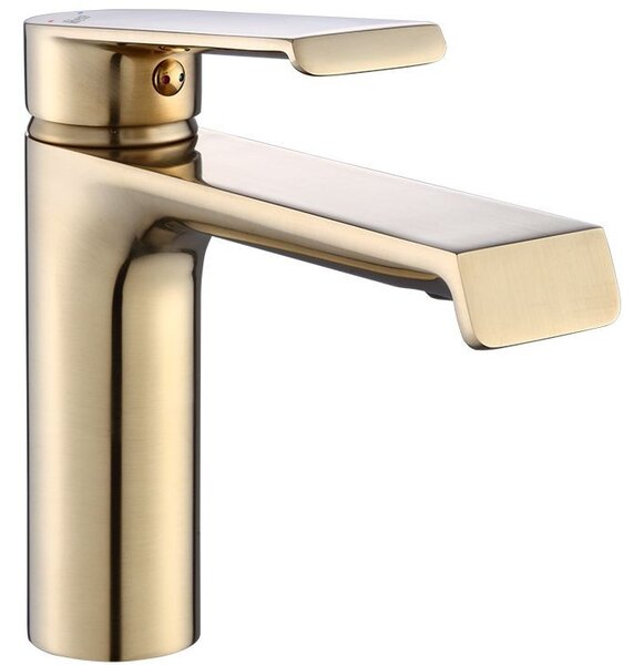 Rea Hass Gold Brushed niska miješalica za umivaonik