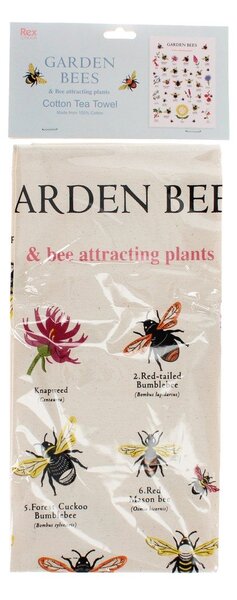 Pamučna kuhinjska krpa 50x70 cm Garden Bees – Rex London