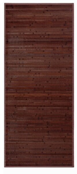 Tamno smeđi tepih od bambusa 75x175 cm – Casa Selección