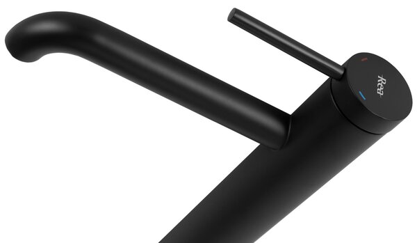 Rea Spot Black High slavina za umivaonik