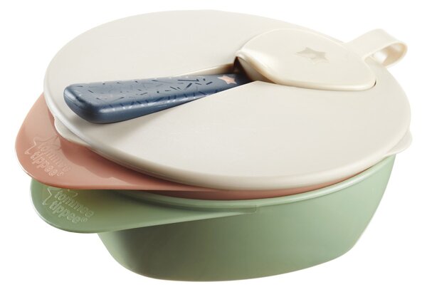 TOMMEE TIPPEE zdjela s poklopcem in žlicom