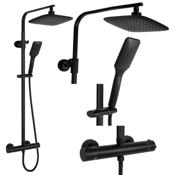 Sustav tuš garniture REA Tom black
