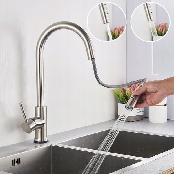 Kuhinjska slavina Rea Fresh Nickel Brush INOX