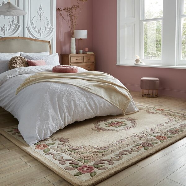 Bež vuneni tepih Flair Rugs Aubusson, 75 x 150 cm