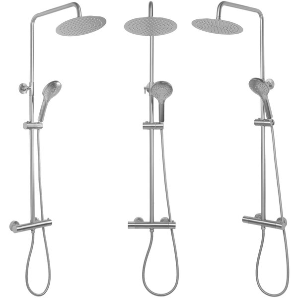Tuš set s termostatom REA VINCENT NICKEL BRUSH INOX