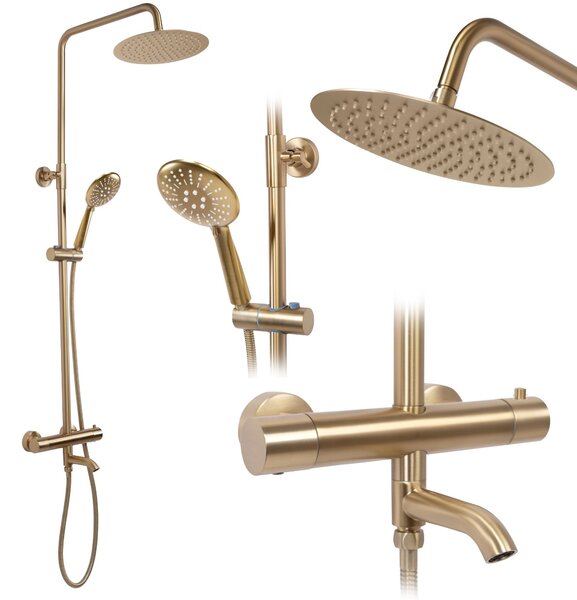 Tuš set s termostatom REA Lungo Gold Brush