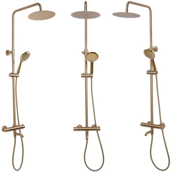 Tuš set s termostatom REA Lungo Gold Brush