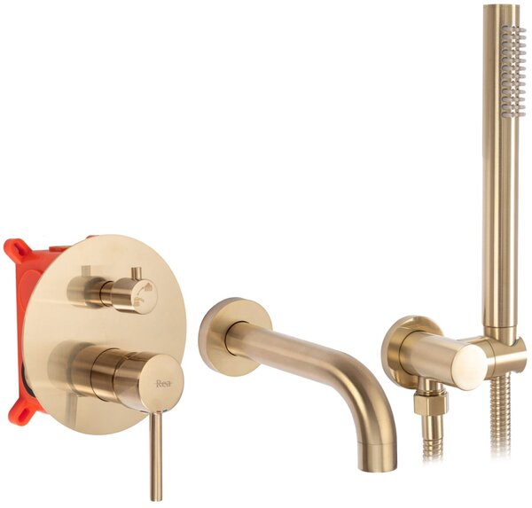 Pipa za kadu Rea Lungo Gold Brush + Box