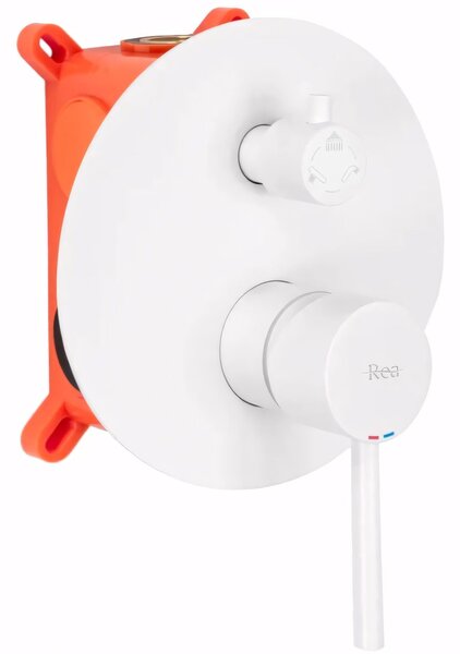 Podžbukna kada i tuš set Rea Lungo WHITE Matt + BOX