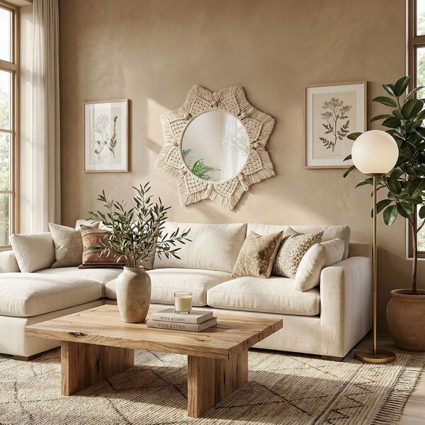 ZIDNO OGLEDALO BOHO 53CM 322048