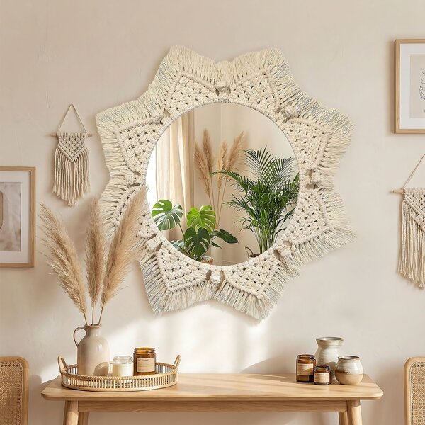ZIDNO OGLEDALO BOHO 53CM 322048