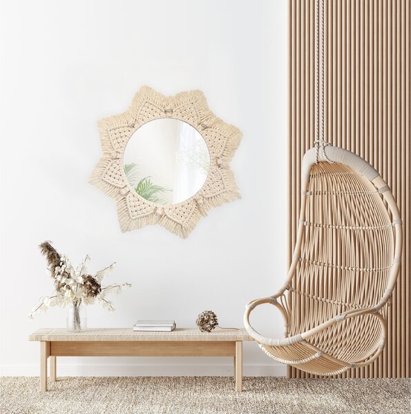 ZIDNO OGLEDALO BOHO 53CM 322048