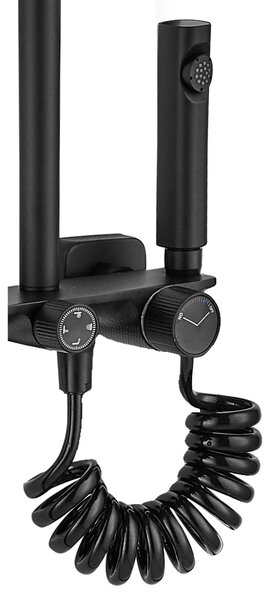 Tuš set REA HELIX Black
