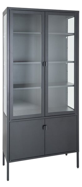 Crna metalna vitrina 80x180 cm Brisbane – House Nordic