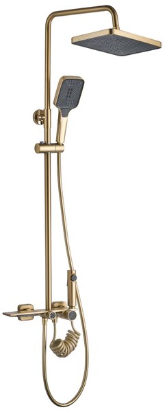 Tuš set REA HELIX Brush Gold