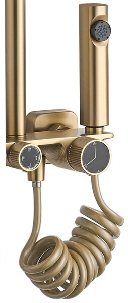 Tuš set REA HELIX Brush Gold