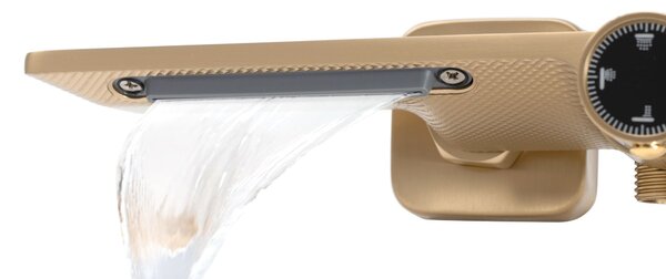 Tuš set REA HELIX Brush Gold