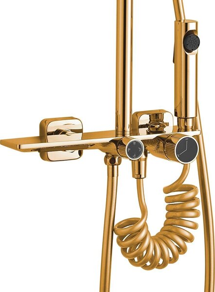 Tuš set REA HELIX Gold