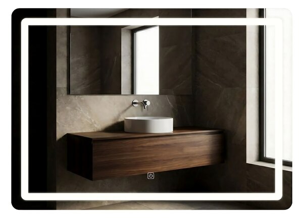 Ogledalo LED 80x60cm P10407
