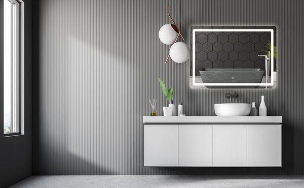 Ogledalo LED 80x60cm P10407