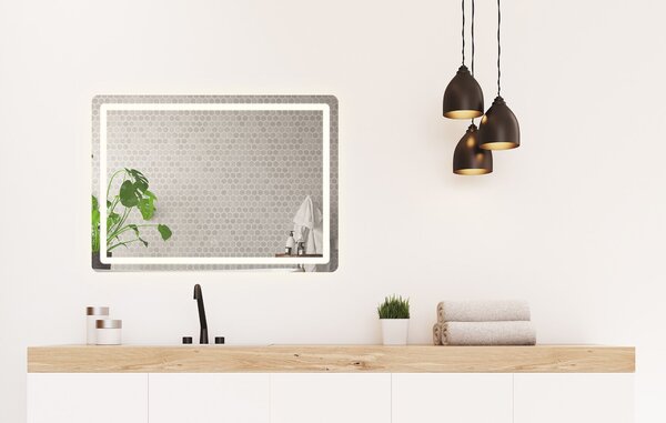 Ogledalo LED 80x60cm P10407