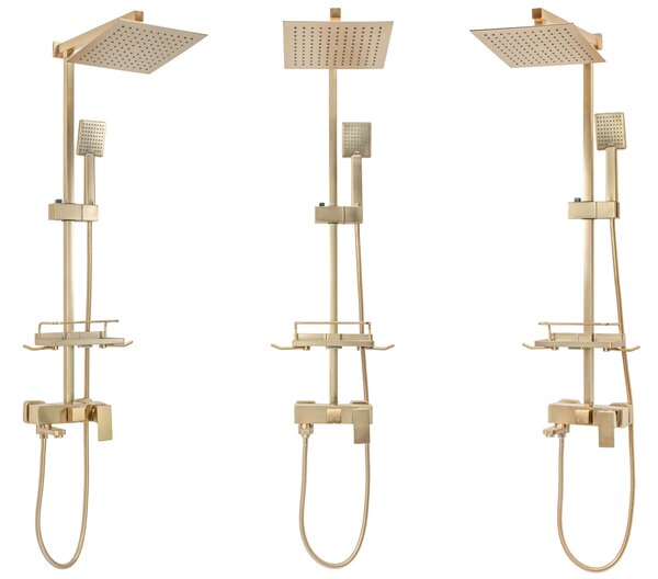 Tuš set REA JACK BRUSHED GOLD