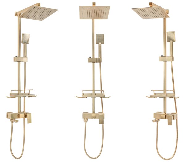Tuš set REA JACK BRUSHED GOLD
