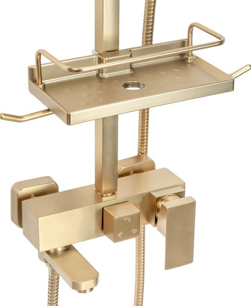 Tuš set REA JACK BRUSHED GOLD