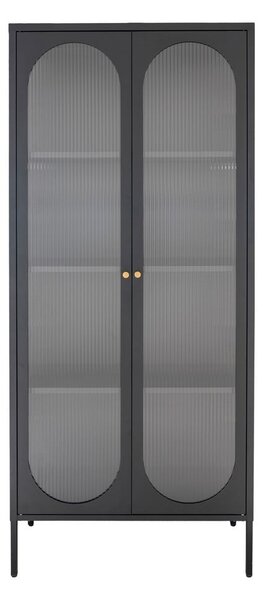 Crna metalna vitrina 80x180 cm Adelaide – House Nordic