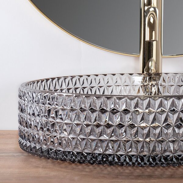 Nadgradni umivaonik Rea Cristal Grey 39