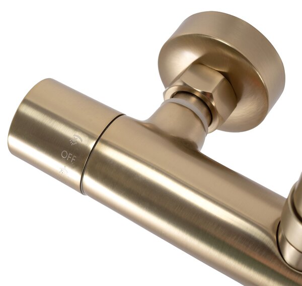 Tuš set s termostatom Rea PAROT BRUSHED GOLD