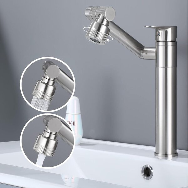 Kupaonska miješalica Rea PACO Nickel Brush INOX High