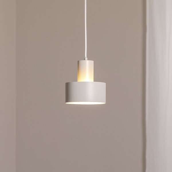 SIGMA Viseća svjetiljka Rif S, taupe, 1 žarulja, Ø 15 cm, čelik, prigušiva, Bež, Dnevni boravak/blagovaonica, Metal