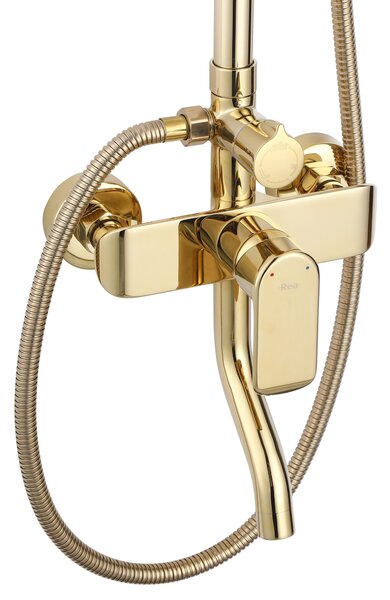 Tuš set REA BLOOM GOLD