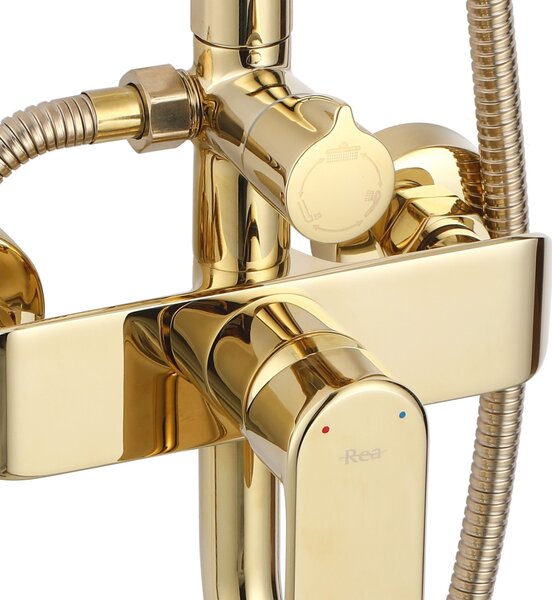 Tuš set REA BLOOM GOLD