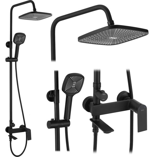Tuš set REA STORM BLACK MATT